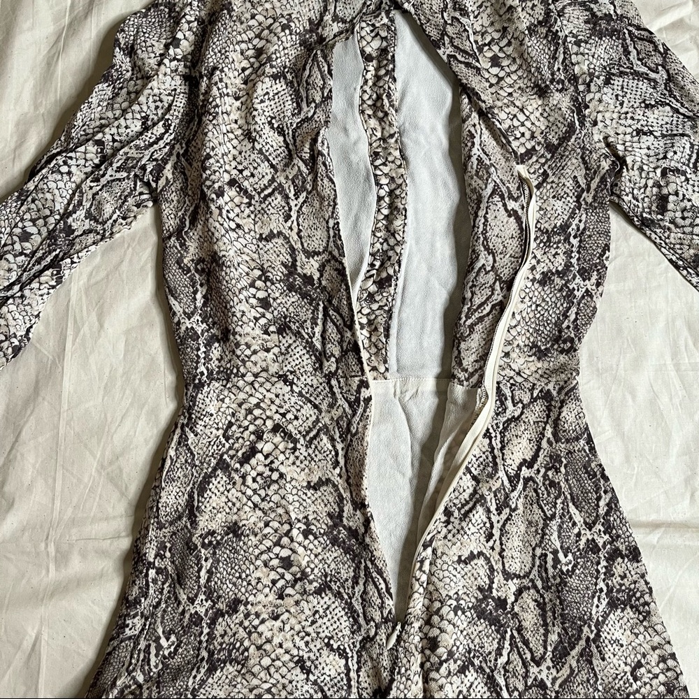 Reformation Mini Python Dress Size 0 - image 7